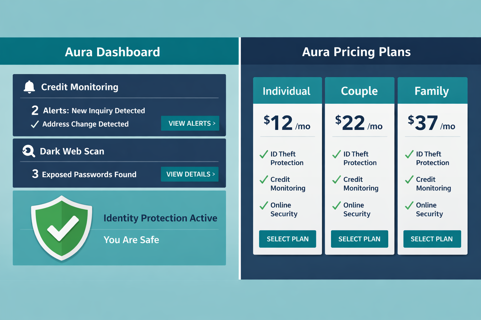 Detailed () editorial infographic showing a split-screen comparison: left side displays a clean dashboard interface with