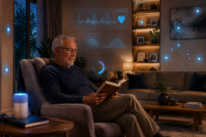 AI-powered home health monitoring and medical alert systems that let seniors age in place safely