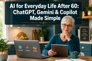 Beginner’s Guide to Using ChatGPT, Gemini, and Copilot for Everyday Tasks After 60