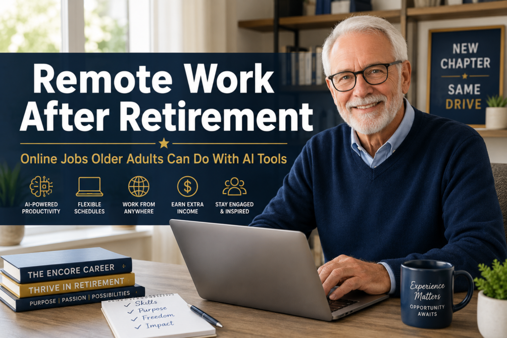 Remote Work After Retirement: Online Jobs Older Adults Can Do With Help From AI Tools