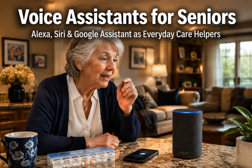 Voice Assistants for Seniors: Using Alexa, Siri, and Google Assistant as Everyday Care Helpers