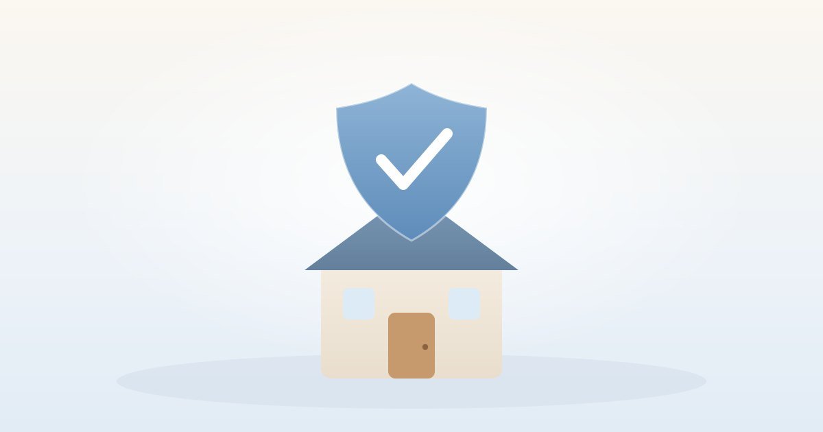 Illustration of a protective shield over a home, representing identity protection for older adults